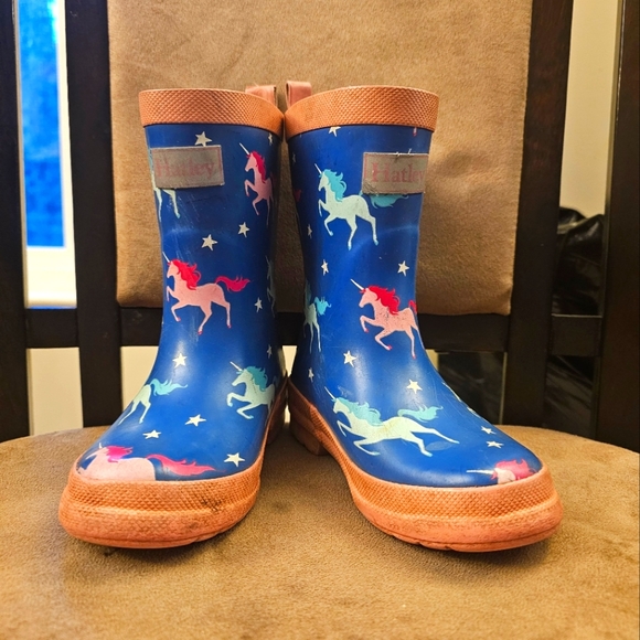 Size 9 toddler girls colour changing unicorn Hatley boots - Picture 1 of 1